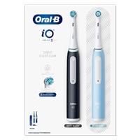 Oral-B iO Series 3 Duo Black/Blue duo pack, mikrovibrace, chytrý senzor tlaku, technologie ochrany dásn