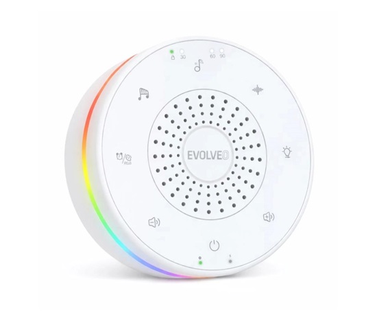 EVOLVEO Uspávací modul Nubiloo, s ukolebávkami a bílým šumem, LED indikátor