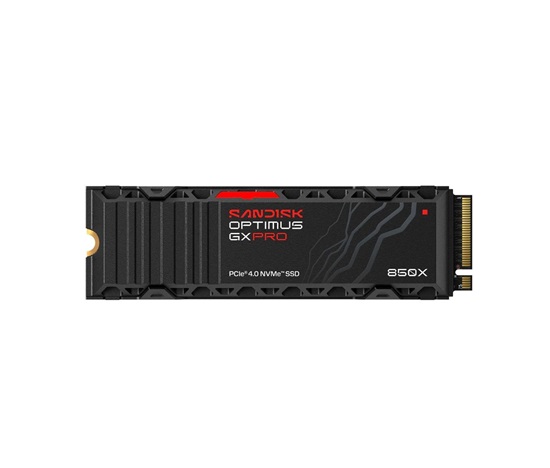 SANDISK SSD OPTIMUS GX PRO 850X NVMe 8TB PCIe, Gen4, (R:7200, W:6600MB/s), chladič