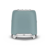 Smeg TSF01EGMEU toustovač / topinkovač, 2 toasty, 6 úrovní opékání, zásuvka na drobky, styl. 50. let, smaragdově zelená
