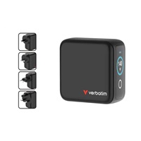VERBATIM Mini GaN Nabíječka s displejem 140W, 3xUSB-C, 1xUSB-A, šedá