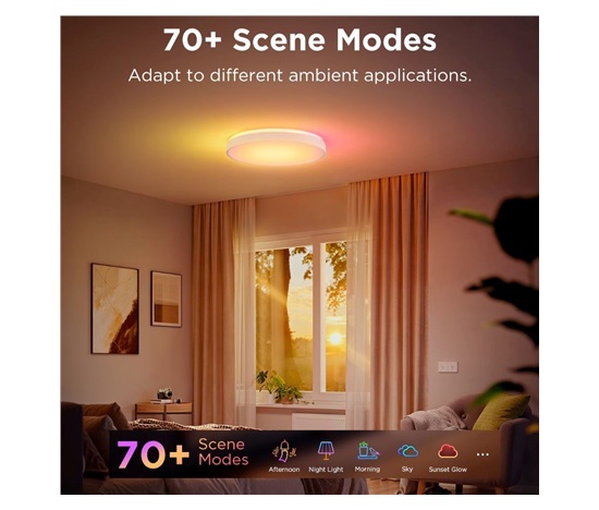 BAZAR - Govee RGBICWW Smart kulaté stropní světlo 4300lm 38cm Matter - Poškozený obal (Komplet)