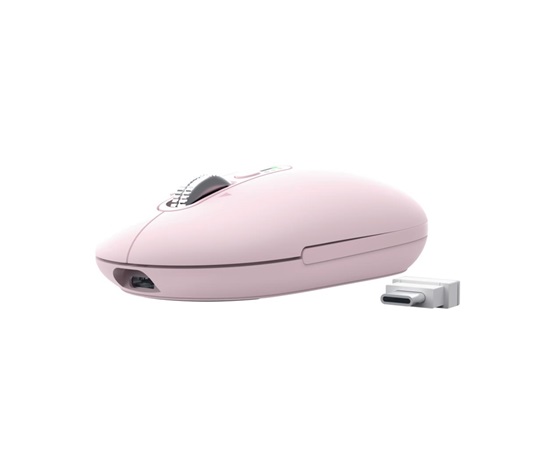 TRUST Myš Seron Hyperscroll Slim, Bezdrátová, růžová