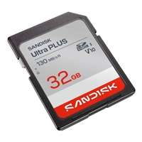 Sandisk Ultra PLUS SDHC karta 32GB UHS-I,V10, U1, C10, (130MB/s)
