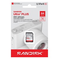 Sandisk Ultra PLUS SDXC karta 64GB UHS-I, V10, U1, C10, (150MB/s)