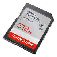 Sandisk Ultra PLUS SDXC karta 512GB UHS-I, V10, U1, C10, (200MB/s)