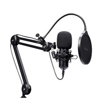 TRUST mikrofon GXT270 Emita II s nastavitelným ramenem, USB-C, černá