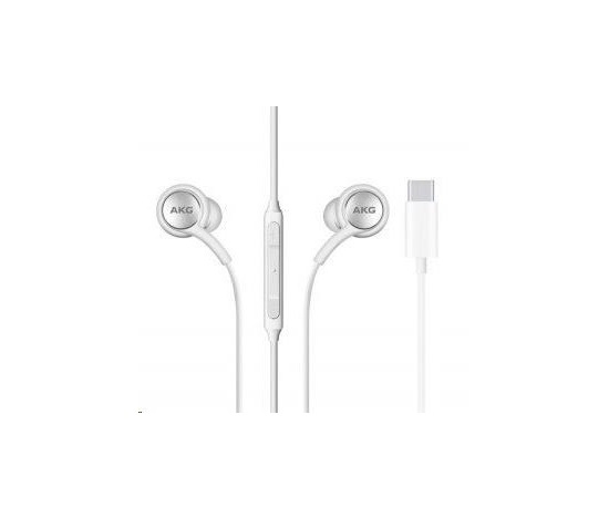 Samsung stereo sluchátka EO-IC100BWE, USB-C, bílá, EU