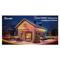 Govee Smart LED rampouchy RGBIC 10m, bílé, Matter