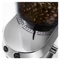 BAZAR - DeLonghi KG 520 elektrický mlýnek na kávu, 18 stupňů hrubosti mletí - Po opravě