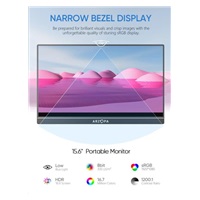 Arzopa A1 Portable Monitor 15.6" IPS Full HD 1080p Metal Housing Přenosný monitor
