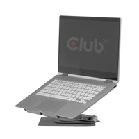 Club3D Nastavitelný hliníkový stojan pro notebook s USB-C hubem na 2xUSB, 1xHDMI, 2xUSB-C, 1xRJ45, 360°, 100W, 4K60Hz