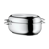 WMF - Oválný pekáč s poklicí 2v1, rozměry 41x28,5 x18 cm, nerezová ocel