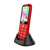 BAZAR - EVOLVEO EasyPhone XO, mobilní telefon pro seniory s nabíjecím stojánkem, červená - Po opravě (Komplet)