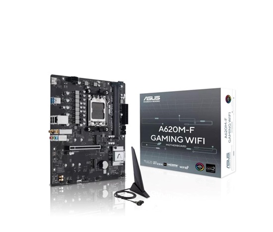ASUS MB Sc AM5 A620M-F GAMING WIFI, AMD A620, 2xDDR5, 1xHDMI, mATX
