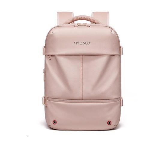 MYBALO Vacuo FLY kompresní cestovní batoh underseat pro RYANAIR - růžový