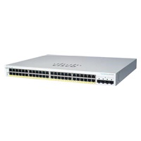 BAZAR - Cisco switch CBS220-48P-4G (48xGbE,4xSFP,48xPoE+,382W) - REFRESH - Rozbaleno (Komplet)