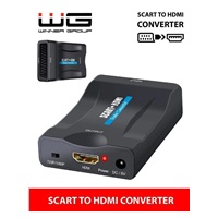 BAZAR - WG - Audio video konvertor SCART na HDMI, černá - Poškozený obal (Komplet)