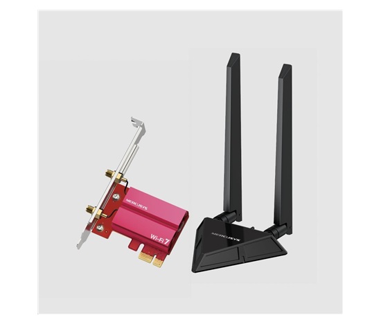 MERCUSYS MA49BE WiFi7 PCIe adapter (BE9300,2,4GHz/5GHz/6GHz,Bluetooth5.4)