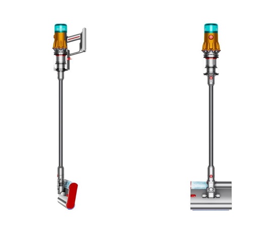 Dyson V12s Detect Slim Submarine akumulátorový vysavač, tyčový, mokré vytírání, LCD displej, HEPA filtrace