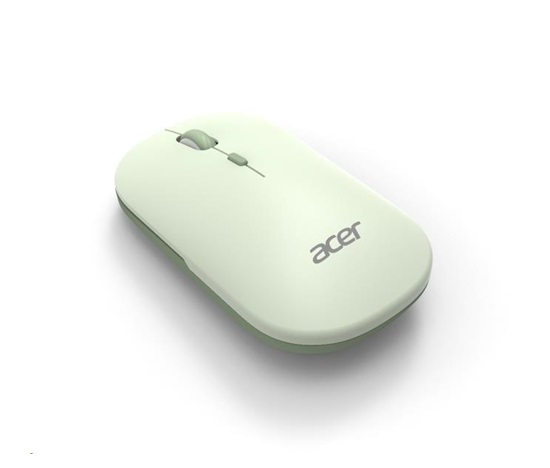 ACER Myš Wireless Mouse AMR130 Green - Dual mode 2.4GHz + BT 5.2, 4 tlačítka, 800/1200/1600 dpi, USB Polling rate 125Hz