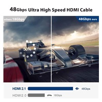 PREMIUMCORD Ultra High Speed HDMI 2.1 optický fiber kabel 8K@60Hz, zlacené 10m