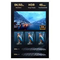 PREMIUMCORD Ultra High Speed HDMI 2.1 optický fiber kabel 8K@60Hz, zlacené 15m