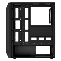 EVOLVEO Xenon, skříň ATX, 4x ARGB ventilátor 120mm, přední panel airflow mesh, černá