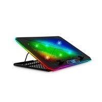 EVOLVEO Ania 9RGB, chladící podložka pod notebook, 6x ventilátor, RGB podsvícení ventilátorů a obvodu