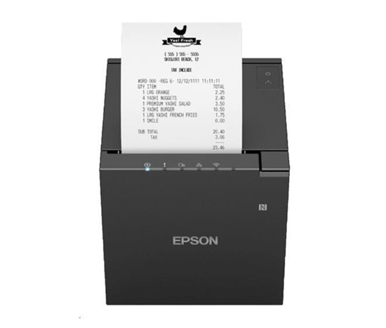 ROZBALENO - Epson TM-m30III, USB, USB-C, BT, Ethernet, Wi-Fi, 8 dots/mm (203 dpi), cutter, white