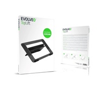 EVOLVEO TopLift, hliníkový podstavec pod notebook, černý