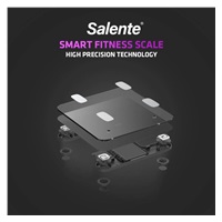 Salente MaxFit, chytrá osobní diagnostická fitness váha, Bluetooth, černá