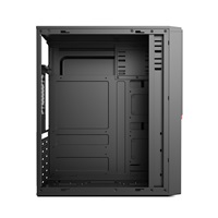 BAZAR - 1stCOOL skříň JAZZ 4, Mid tower, AU, 2xUSB 3.0, 2x USB 2.0, bez zdroje, černá - Po opravě