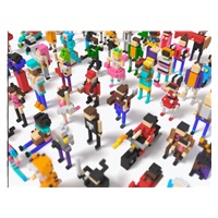 BAZAR - PIXIO Mini Dinos magnetická stavebnice - Poškozený obal (Komplet)