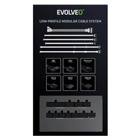 EVOLVEO G750 zdroj 750W, 80+ GOLD, ATX 3.1, aPFC, 140 mm ventilátor, záruka 3 roky, bílý