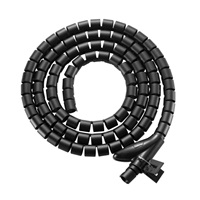 EVOLVEO CableHold, organizér kabelů, 2,5 m x 2 cm, samosvorný, černý