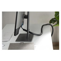 EVOLVEO CableHold, organizér kabelů, 2,5 m x 2 cm, samosvorný, černý