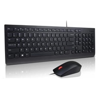 LENOVO klávesnice Essential Wired USB Keyboard + Mouse Set - USB, černá