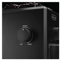 DeLonghi KG79 mlýnek na kávu, 110 W, 16 stupňů nastavení hrubosti, kontrolka, ocelové kameny, bezpečnostní systém, černý