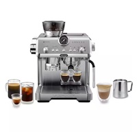 DeLonghi La Specialista Opera pákový kávovar, 1550 W, vestavěný mlýnek, parní tryska MyLatte, nerez