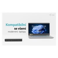 i-tec Thunderbolt 4 Intelligent Dual Display Docking Station, Power Delivery 90W