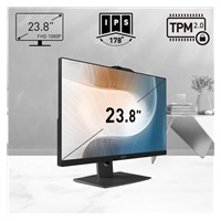 MSI PC AiO Modern AM242P 1M-2088XEU, Core 5 120U, 23.8 FHD, Anti-Glare, Non-Touch, 16GB, 512GB SSD, N/A, No OS, Black