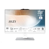 MSI PC AiO Modern AM242P 1M-2089XEU, Core 5 120U, 23.8 FHD, Anti-Glare, Non-Touch, 16GB, 512GB SSD, N/A, No OS, White