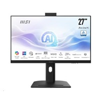 MSI PC AiO Modern AM273QP AI 1UMG-424XEU, Ultra 7 155H, 27" WQHD, Anti-Glare, 16GB, 1TB SSD, N/A, No OS, Black