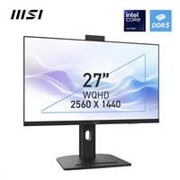 MSI PC AiO Modern AM273QP AI 1UMG-424XEU, Ultra 7 155H, 27" WQHD, Anti-Glare, 16GB, 1TB SSD, N/A, No OS, Black