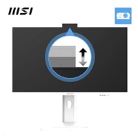 MSI PC AiO Modern AM273QP AI 1UM-429XEU, Ultra 7 155H, 27" WQHD, Anti-Glare, 16GB, 512GB SSD, N/A, No OS, White