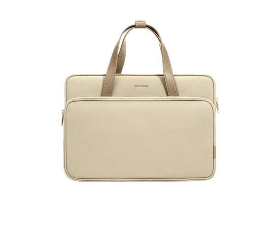 tomtoc Shoulder Bag - 14" a 13" MacBook Pro / Air, khaki
