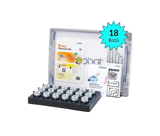 Ozobot Evo školní sada, 18 ks