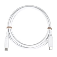 PREMIUMCORD Kabel USB-C na USB-C, 60W, 480Mbps, silikonový, bílý, 1,5m