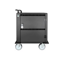 BAZAR - MANHATTAN nabíjecí vozík - 32 portů, 576 W, přepěťová ochrana, tichá ventilace, kovové pouzdro, černá - Poškozen